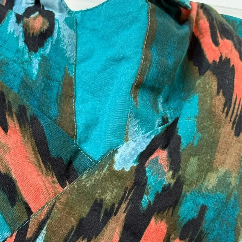 Anthropology girls from savoy Elegant Kids Formal Dress in Teal and Coral - Picture 9 of 16